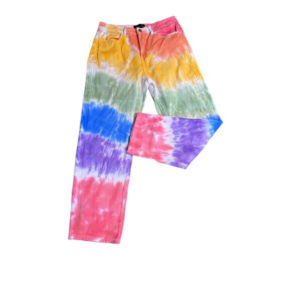 Delia's Dolls Kill Women's Multi Tye Dye Jeans Size: Medium - Picture 2 of 7